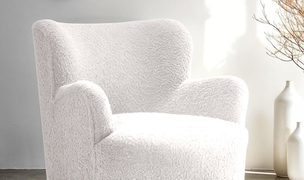 English Elm Contemporary Swivel Chair with Curved Backrest and Metal Legs, Blue Fabric, Contrast Welt Accent White 31 L x 33 W x 33 H B2741P391215