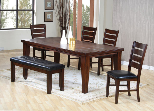 Homeroots 48" Dark Brown Solid Manufactured Wood Dining Table   285839