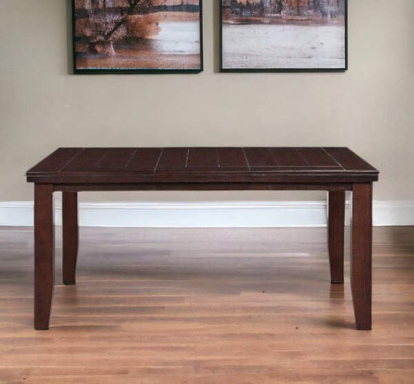 Homeroots 48" Dark Brown Solid Manufactured Wood Dining Table   285839