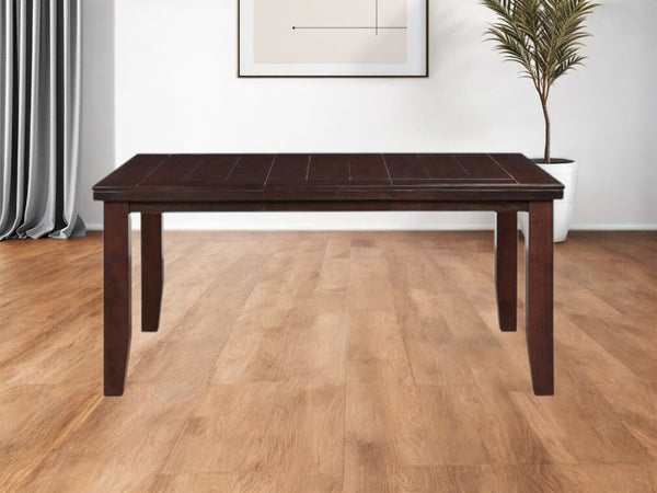 HomeRoots 48" Dark Brown Dining Table - Stylish & Durable Solid Wood Centerpiece for Family Gatherings & More 285839