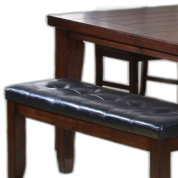 Homeroots 48" Dark Brown Solid Manufactured Wood Dining Table   285839
