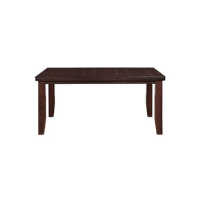 Homeroots 48" Dark Brown Solid Manufactured Wood Dining Table   285839