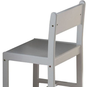 HomeRoots White Wood Dining Side Chair - Elegant, Versatile Seating for Modern Homes, Perfect for Any Space 285858