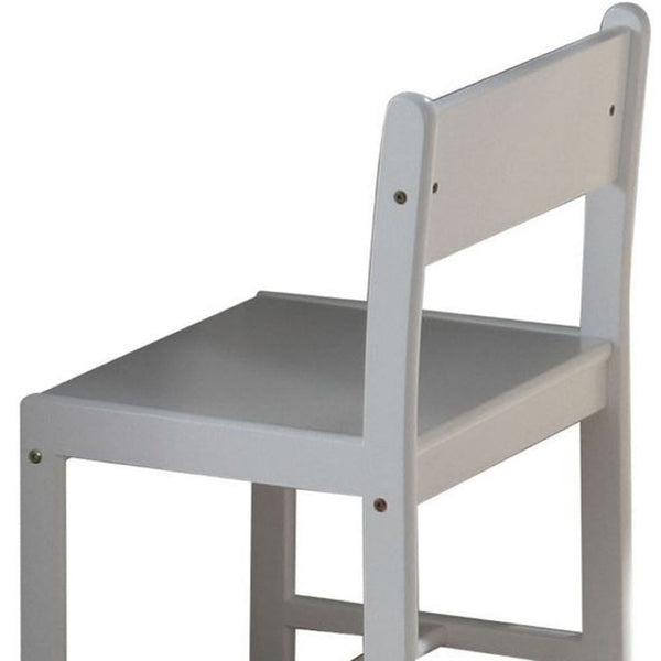 HomeRoots White Wood Dining Side Chair - Elegant, Versatile Seating for Modern Homes, Perfect for Any Space 285858