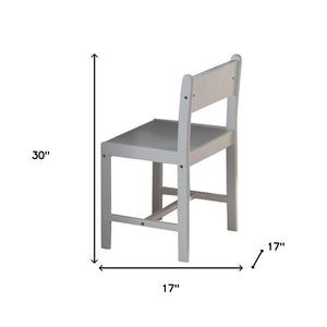 HomeRoots White Wood Dining Side Chair - Elegant, Versatile Seating for Modern Homes, Perfect for Any Space 285858