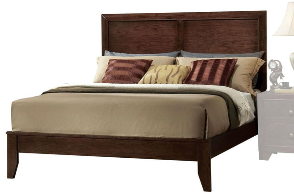 Homeroots 90" X 76" X 52" Espresso Rubber And Tropical Wood California King Bed  Wood 285861