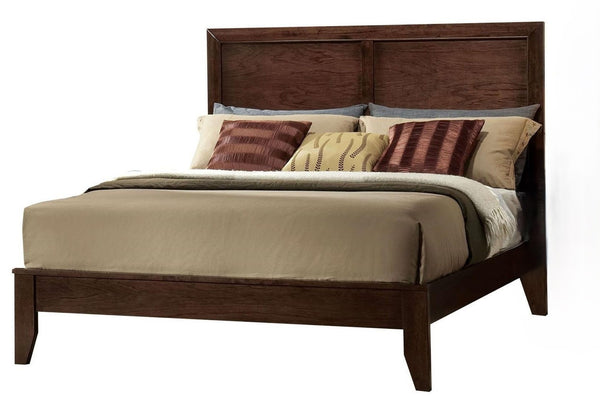 Homeroots 90" X 76" X 52" Espresso Rubber And Tropical Wood California King Bed  Wood 285861