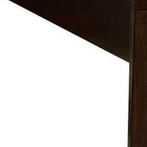 HomeRoots 90" California King Bed in Espresso Rubberwood with Sleek Modern Design and Durable Construction 80" 285862