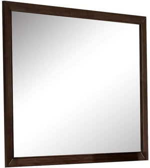 Homeroots Espresso Wooden Rectangular Vanity Mirror  Mirror 285864