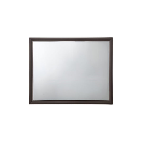 HomeRoots 35" Espresso Wood Mounted Dresser Mirror – Classic Rectangular Design for Timeless Elegance & Functionality 285864