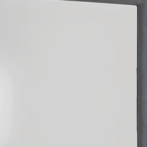 Homeroots Two Tone Gray Upholstered Accent Vanity Mirror  Polyurethane Foam 285886