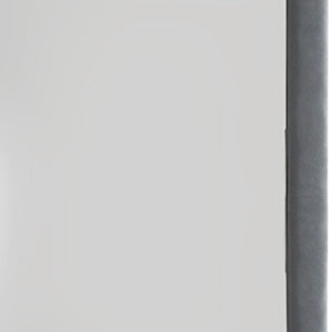HomeRoots Two Tone Gray Upholstered Accent Vanity Mirror – Elegant Vertical Design for Timeless Bedroom Style 285886
