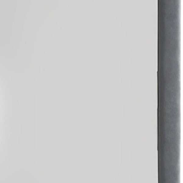 HomeRoots Two Tone Gray Upholstered Accent Vanity Mirror – Elegant Vertical Design for Timeless Bedroom Style 285886