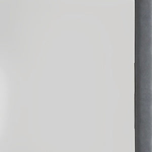 HomeRoots Two Tone Gray Upholstered Accent Vanity Mirror – Elegant Vertical Design for Timeless Bedroom Style 285886