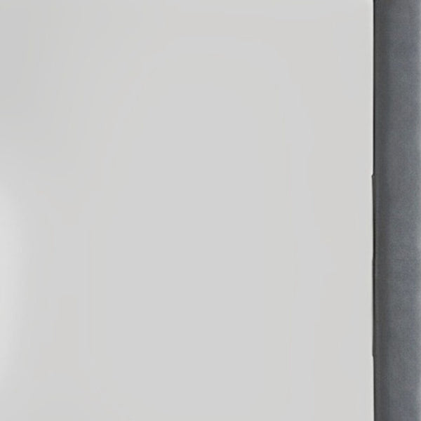 HomeRoots Two Tone Gray Upholstered Accent Vanity Mirror – Elegant Vertical Design for Timeless Bedroom Style 285886