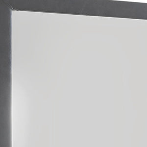 HomeRoots Two Tone Gray Upholstered Accent Vanity Mirror – Elegant Vertical Design for Timeless Bedroom Style 285886