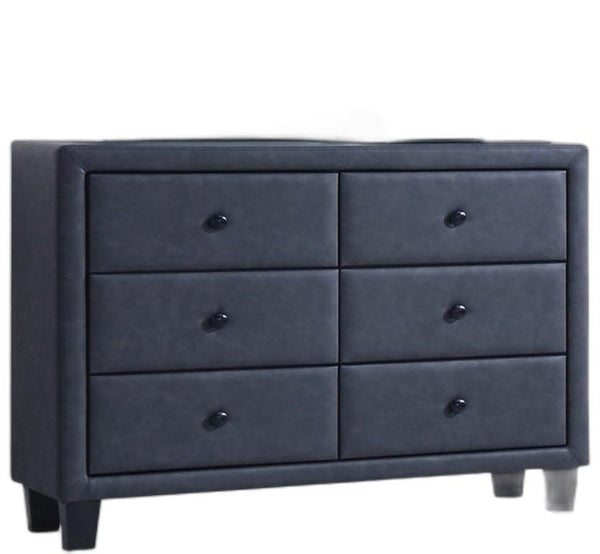 Homeroots 42" X 16" X 31" 2-tone Gray Pu Wood Dresser  Polyurethane 285887