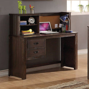Homeroots 50" Brown Solid Wood Credenza Desk With Two Drawers   285933