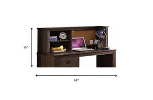 Homeroots 49" Brown Solid Wood Credenza Desk   285934