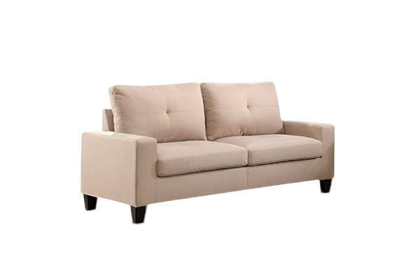 Homeroots 71" Beige Linen Platinum  Sofa And Loveseat   285958