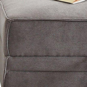 HomeRoots 30" Gray Velvet Storage Ottoman - Plush Comfort, Hidden Storage & Stylish Seating for Any Room 285968
