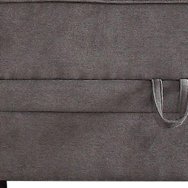 HomeRoots 30" Gray Velvet Storage Ottoman - Plush Comfort, Hidden Storage & Stylish Seating for Any Room 285968