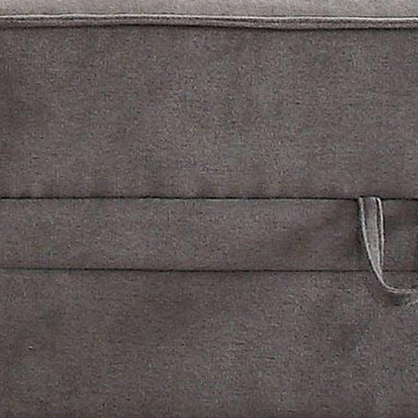 HomeRoots 30" Gray Velvet Storage Ottoman - Plush Comfort, Hidden Storage & Stylish Seating for Any Room 285968