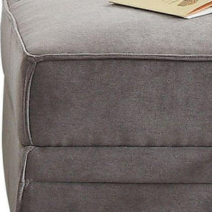 HomeRoots 30" Gray Velvet Storage Ottoman - Plush Comfort, Hidden Storage & Stylish Seating for Any Room 285968