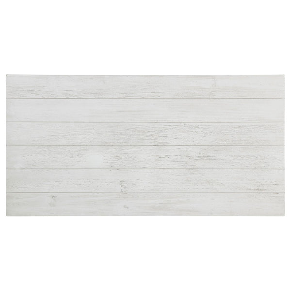 English Elm Castleton Farmhouse Distressed White Coffee and End Table Set with Open Shelving B062S01641