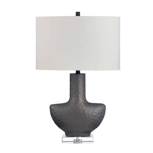 Crestview Collection 29"H Elegant Ceramic & Crystal Table Lamp With Textured Shade For Timeless Home Décor Style   Cvazp127