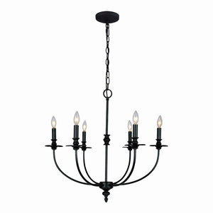 Hartford 25'' Wide 6-Light Chandelier - Oil Rubbed Bronze 286-OB Elk Lighting