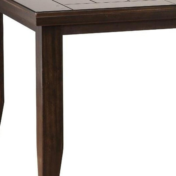 42 Inch Espresso Finish Round Dining Table Compact Kitchen Seating for Modern Homes