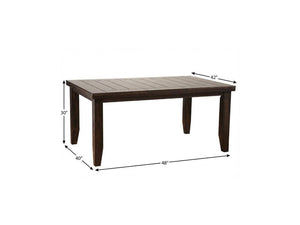 42 Inch Espresso Finish Round Dining Table Compact Kitchen Seating for Modern Homes