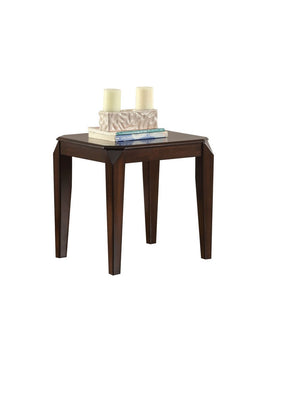 Homeroots 23" Dark Brown Solid Wood End Table   286041
