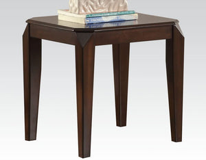 Homeroots 23" Dark Brown Solid Wood End Table   286041