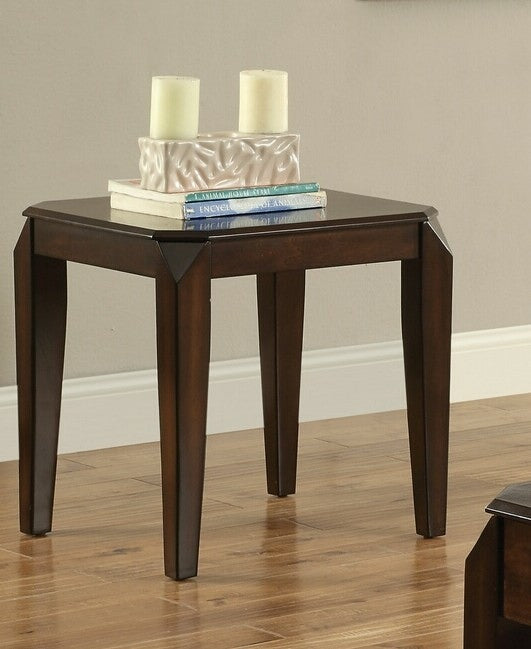 Homeroots 23" Dark Brown Solid Wood End Table   286041