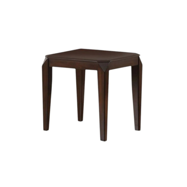 HomeRoots 23" Dark Brown Solid Wood End Table – Timeless Design, Durable Craftsmanship, Versatile for Any Space! 286041