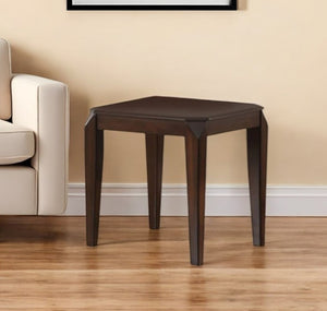 HomeRoots 23" Dark Brown Solid Wood End Table – Timeless Design, Durable Craftsmanship, Versatile for Any Space! 286041