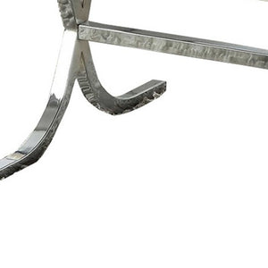 Homeroots 42" X 21" X 19" Mirrored Top And Chrome Coffee Table   286042