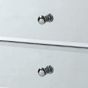 Homeroots 38" White Six Drawer Wood And Mirrored Glass Jewelry Armoire White  286101