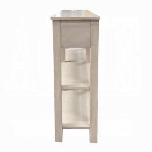 Homeroots 60" Cream Console Table With Shelves And Drawers   286112