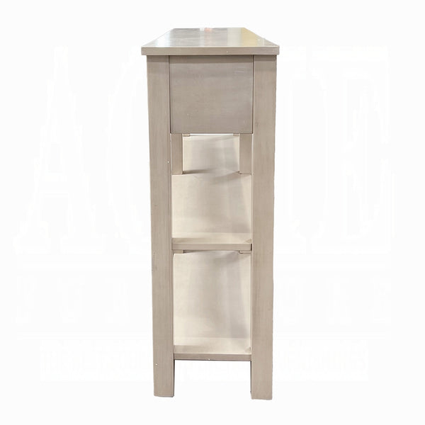 Homeroots 60" Cream Console Table With Shelves And Drawers   286112