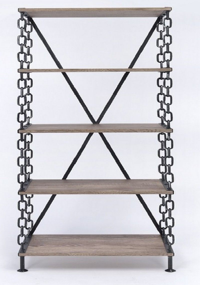 Homeroots 40" X 18" X 72" Rustic Oak And Antique Black Long Side Pier   286126