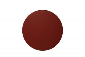 Homeroots Pop Of Color Red Finish Side Table Red  286289