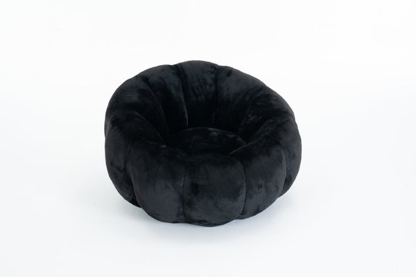 English Elm Adult Floral Bean Bag Chair Plush Faux Fur Single Seater for Bedroom Reading Nook W2012P399199