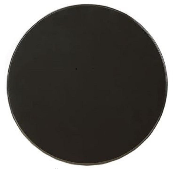 HomeRoots 22" Round Pedestal End Table – Timeless Cottage Charm for Living Rooms, Bedrooms, and More! Black 286300