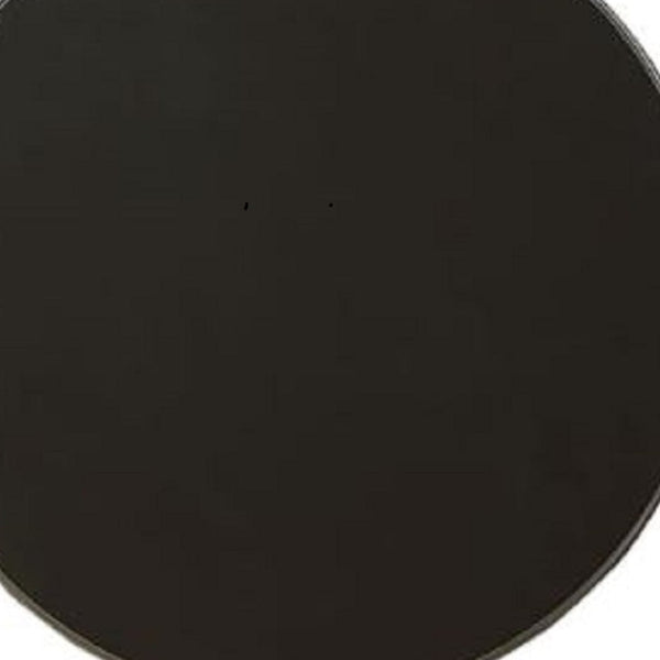 HomeRoots 22" Round Pedestal End Table – Timeless Cottage Charm for Living Rooms, Bedrooms, and More! Black 286300