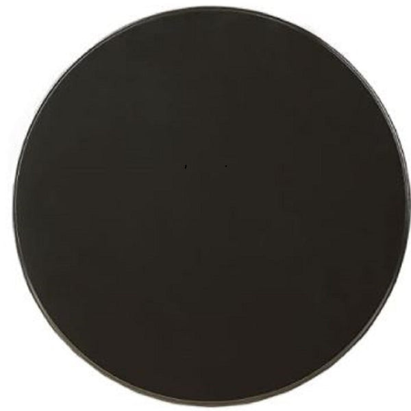 HomeRoots 22" Round Pedestal End Table – Timeless Cottage Charm for Living Rooms, Bedrooms, and More! Black 286300