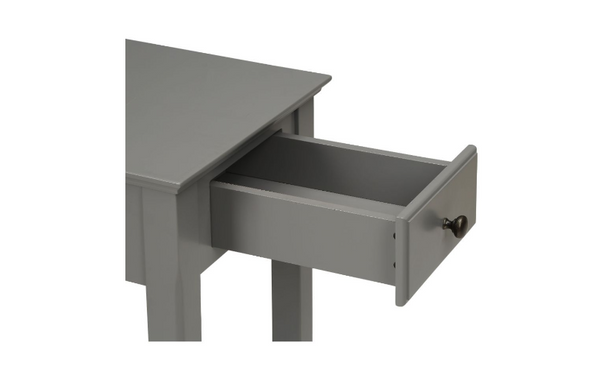 Homeroots 23" Gray Solid And Manufactured Wood End Table Gray  286315