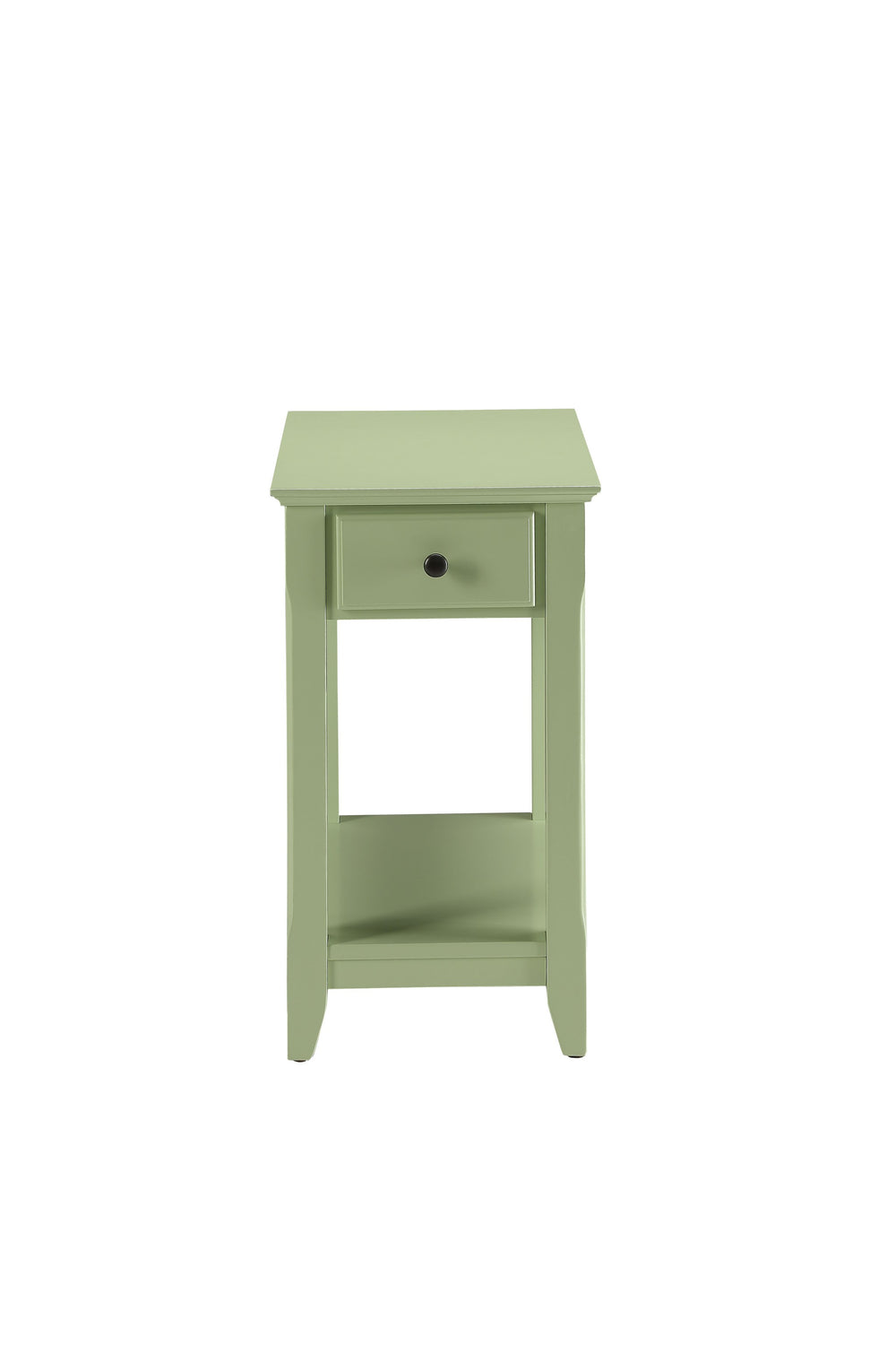 Homeroots 23" Pale Green Single Drawer End Table Light Green  286316